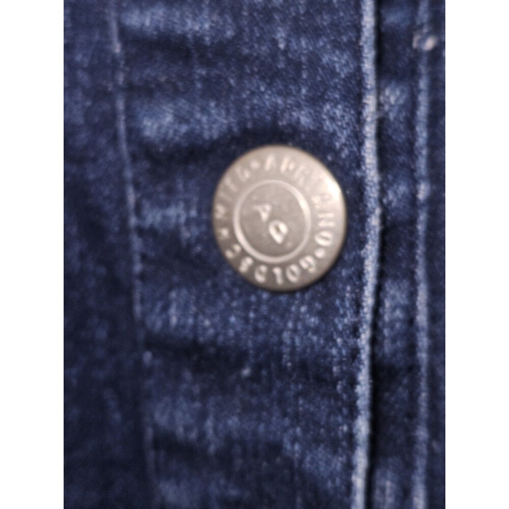 AG Adriano Goldschmied Denim Dress Womens Size Large Blue Snap-Front Stretch - Picture 12 of 14